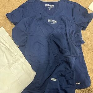 Grey's Anatomy scrubs in Navy x2
